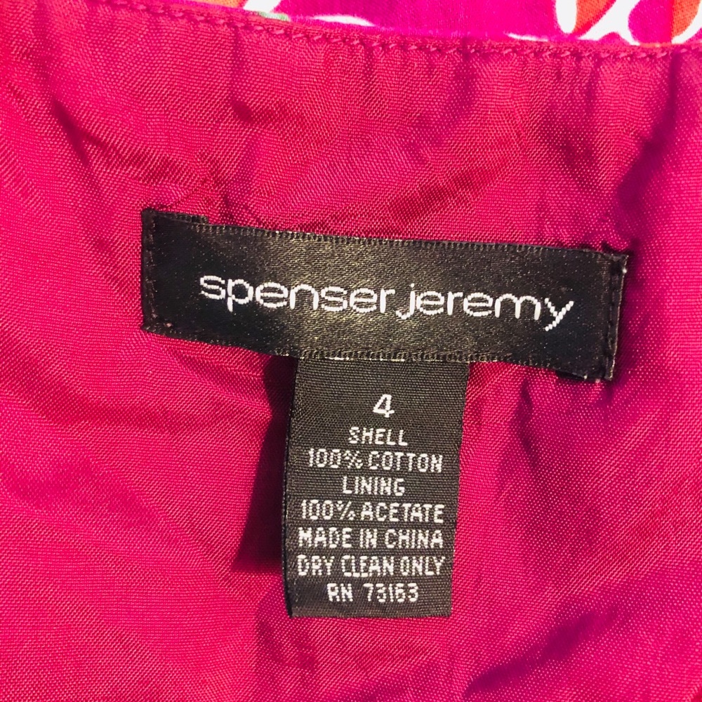 Spenser Jeremy floral Cotton sleeveless dress 4 - Picture 3 of 11